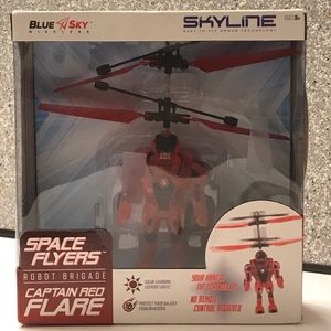 Blue Sky Wireless Space Flyers Robot Cap. Red